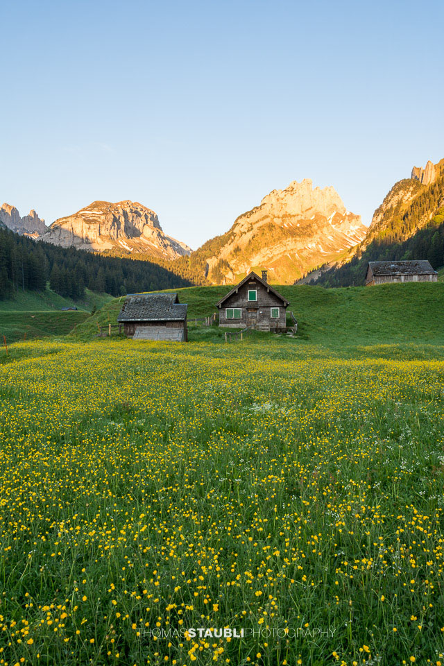 Blick vom Appenzeller Sämtis Richtung Hundstein