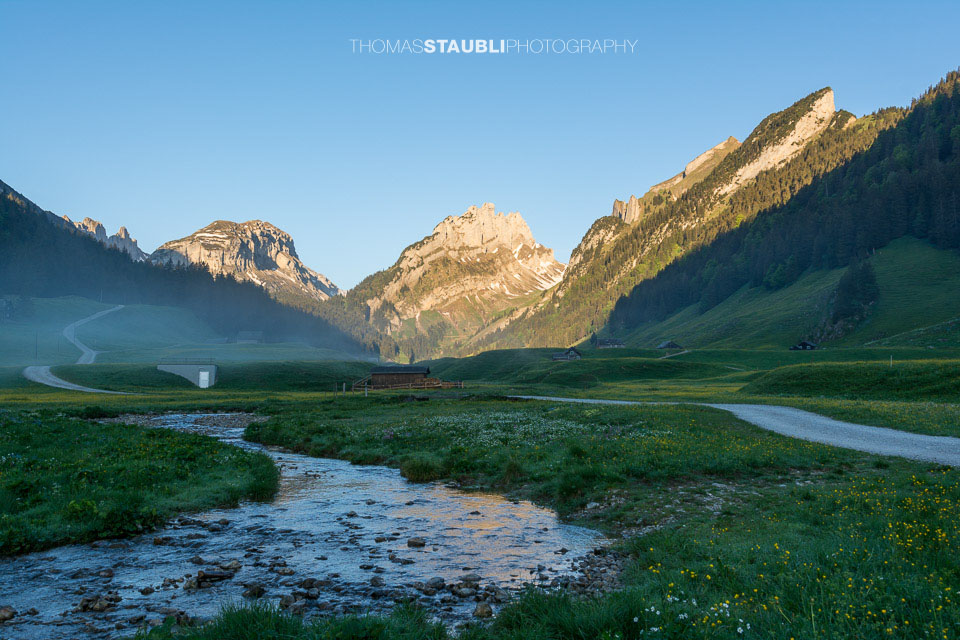 Blick vom Appenzeller Sämtis Richtung Hundstein