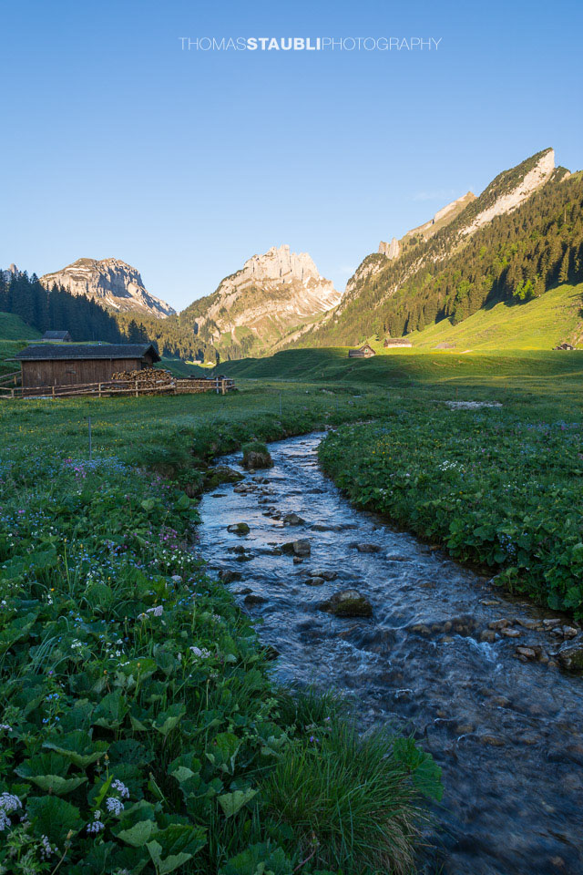 Blick vom Appenzeller Sämtis Richtung Hundstein