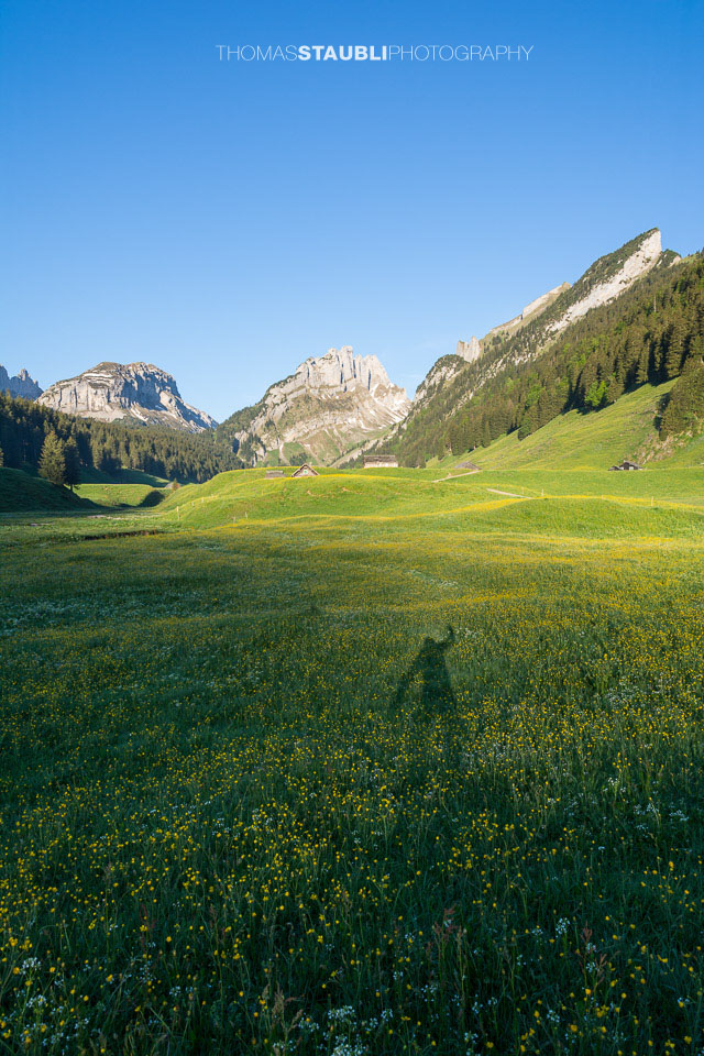 Blick vom Appenzeller Sämtis Richtung Hundstein
