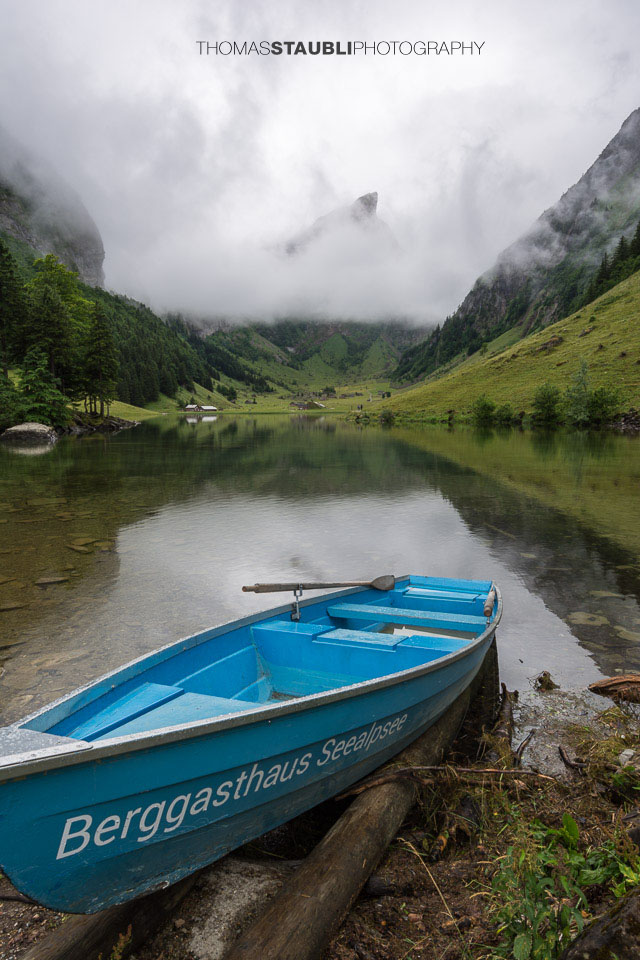 Wolkenverhangener Seealpsee