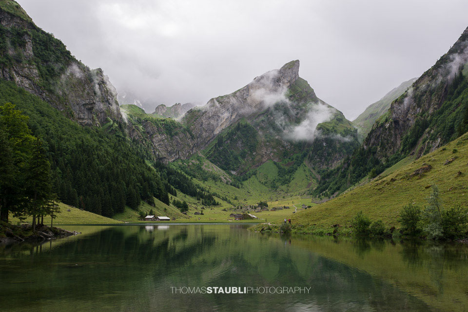 Wolkenverhangener Seealpsee