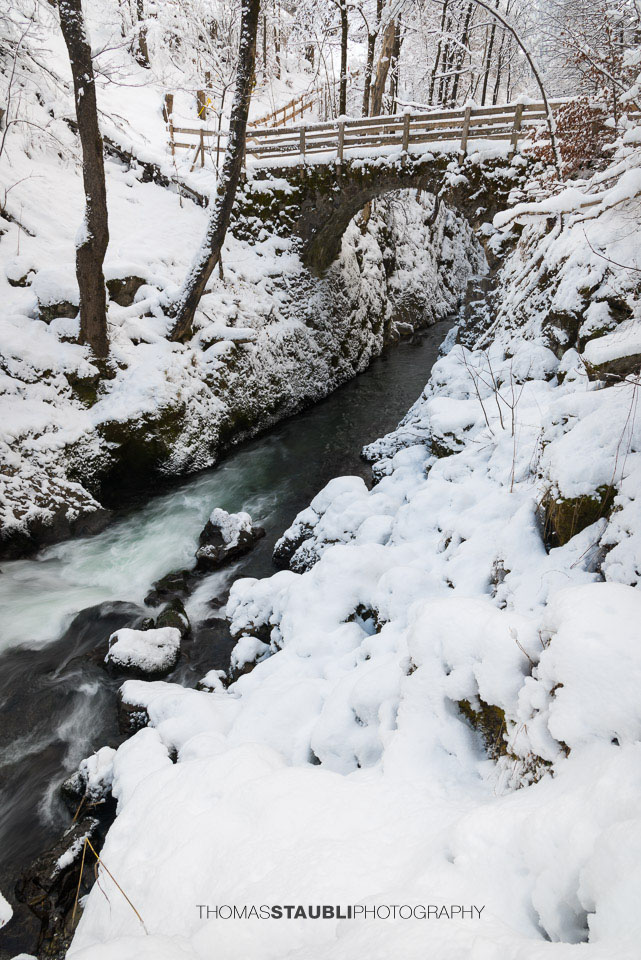 Winterimpressionen an der Thur im Toggenburg