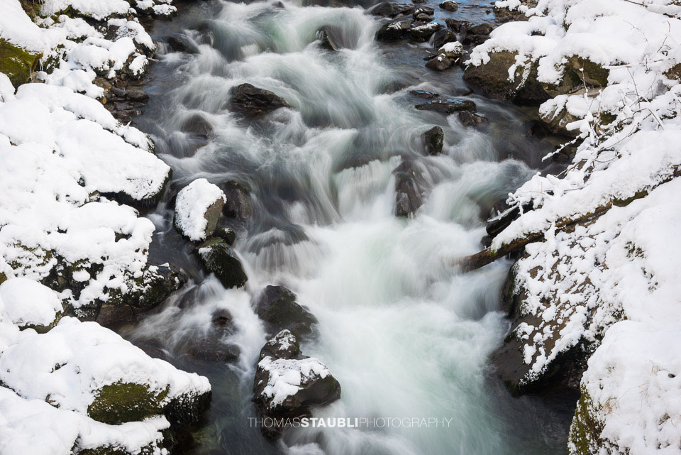 Winterimpressionen an der Thur im Toggenburg