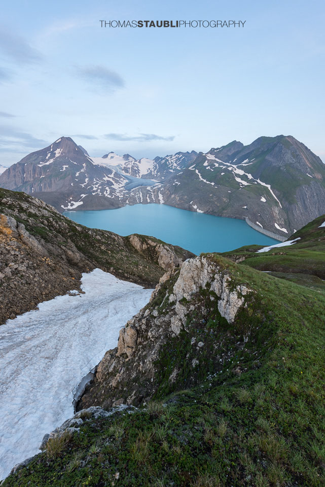 Blick zum Griessee und Griesgletscher