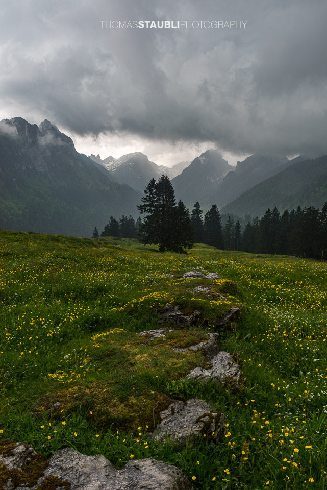 Gewitterwolken über dem Alpstein