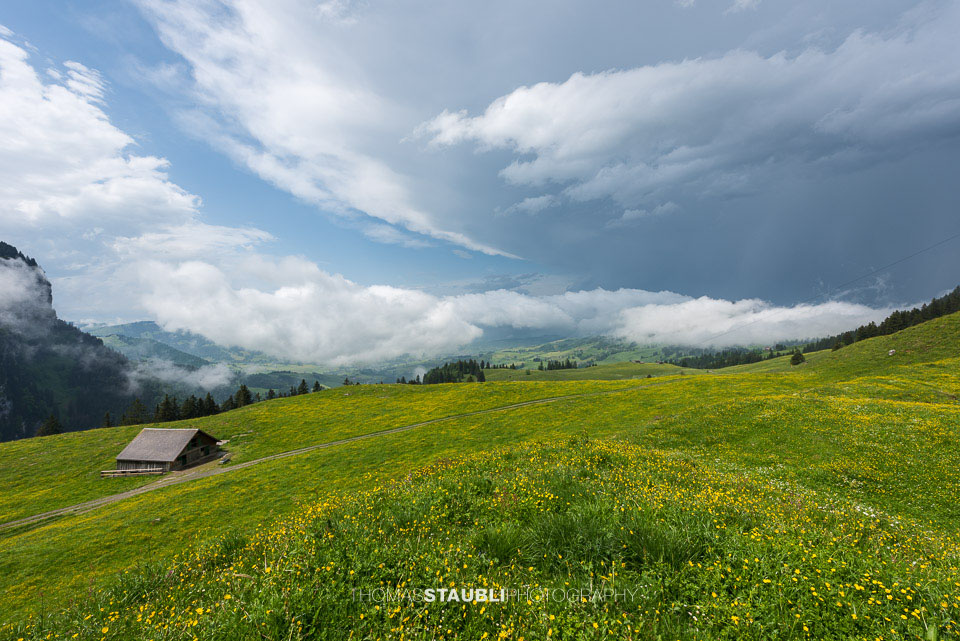 Gewitterwolken über dem Appenzellerland