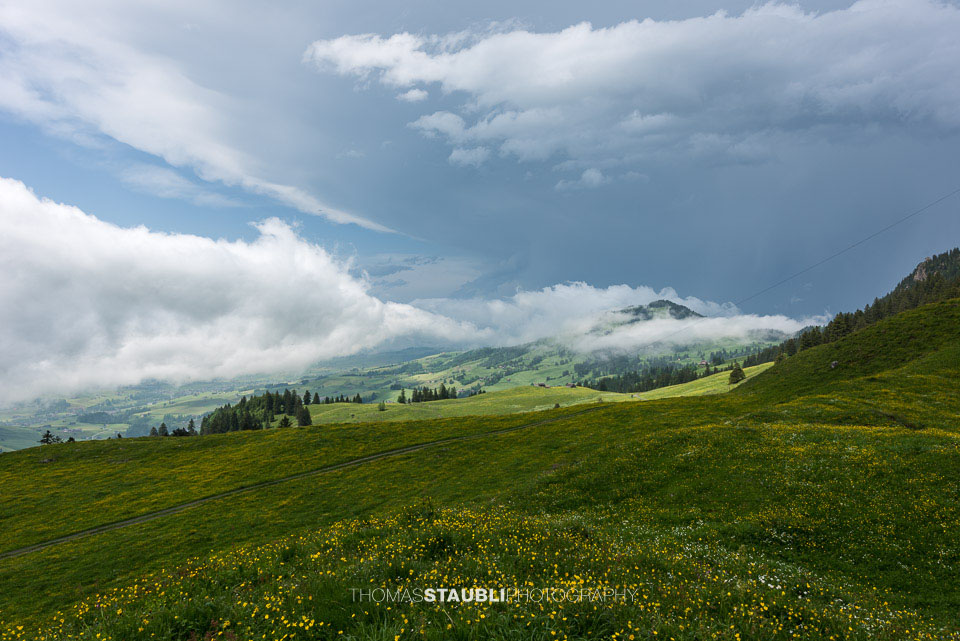 Gewitterwolken über dem Appenzellerland