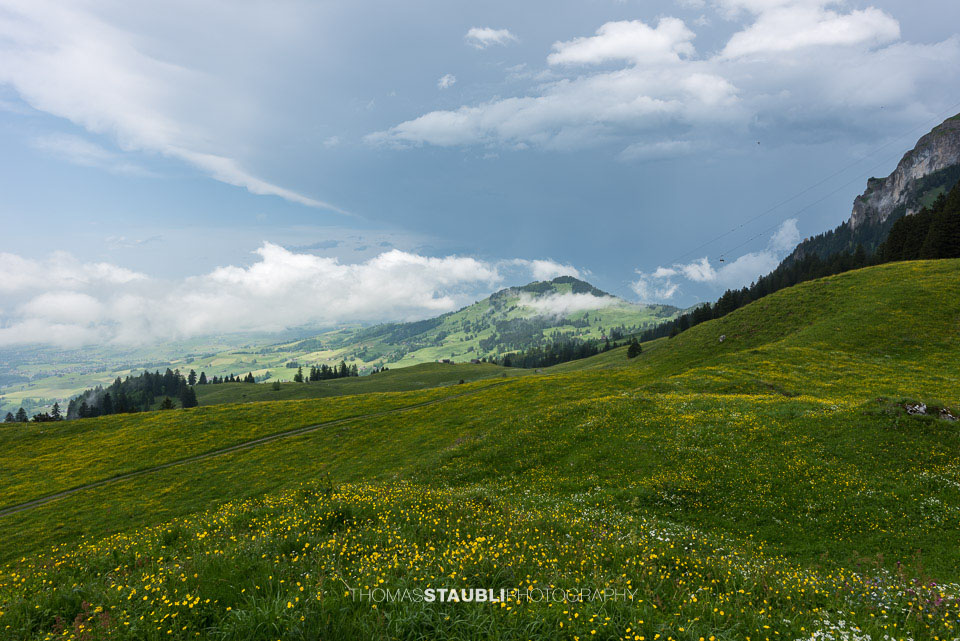 Gewitterwolken über dem Appenzellerland
