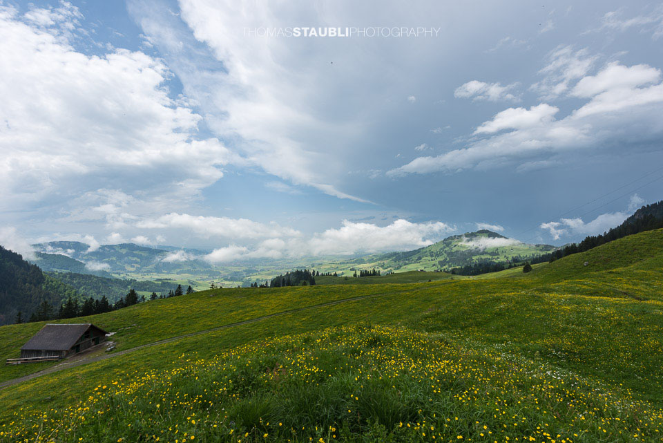 Gewitterwolken über dem Appenzellerland