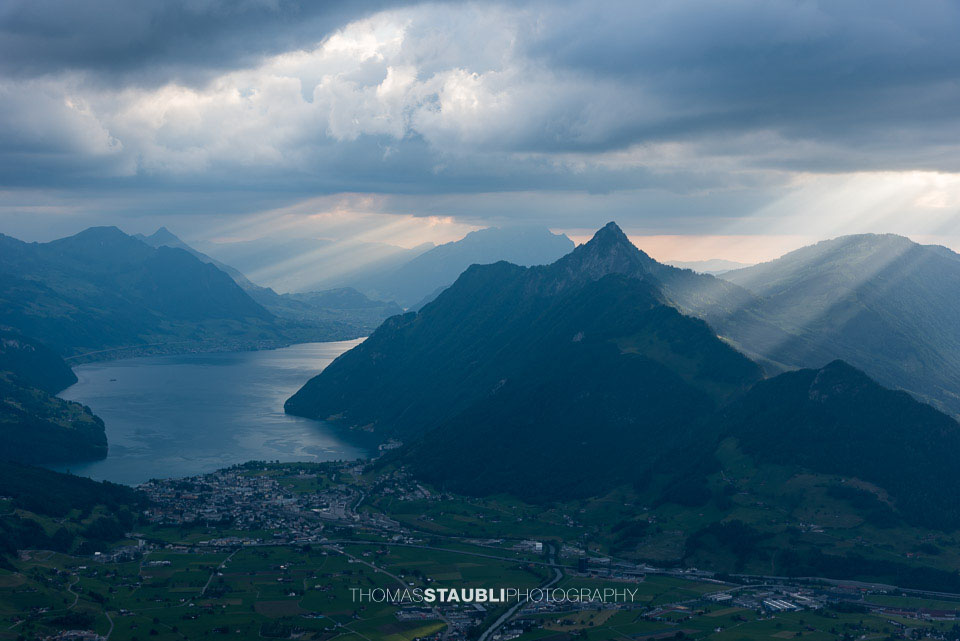 Wolkenhimmel über der Zentralschweiz