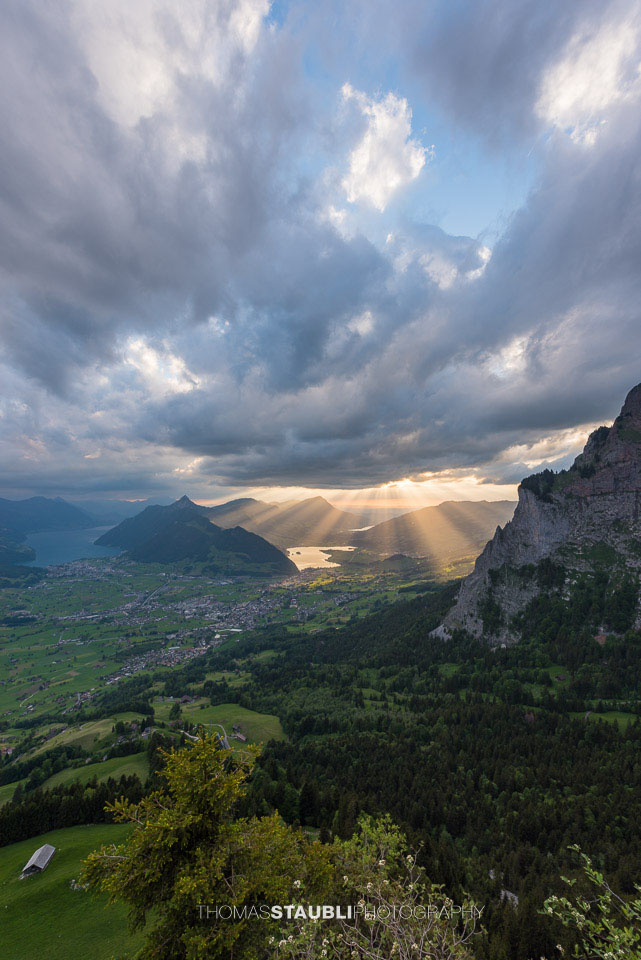 Wolkenhimmel über der Zentralschweiz