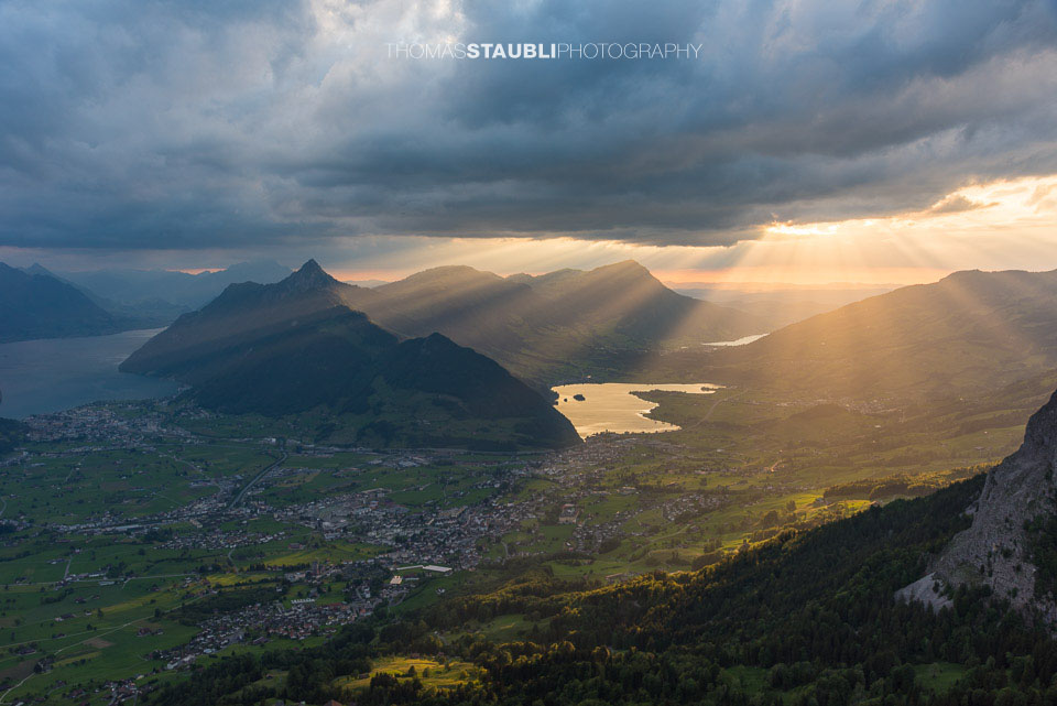 Wolkenhimmel über der Zentralschweiz