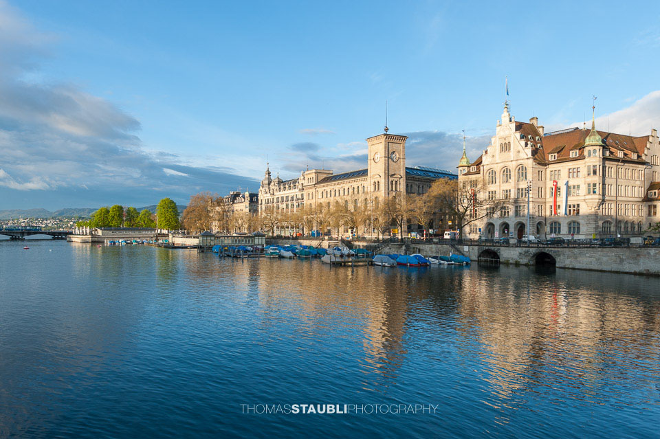 Blick von der Münsterbrücke Richtung Stadthausquai