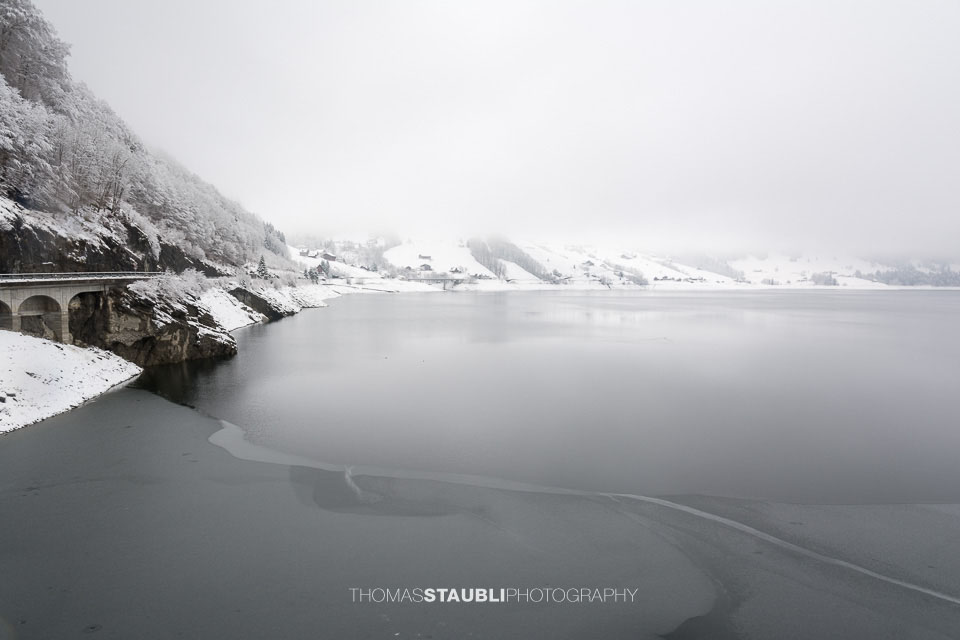 Nebel über dem Wägitalersee