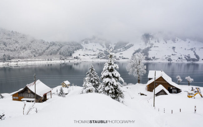 Nebel über dem Wägitalersee