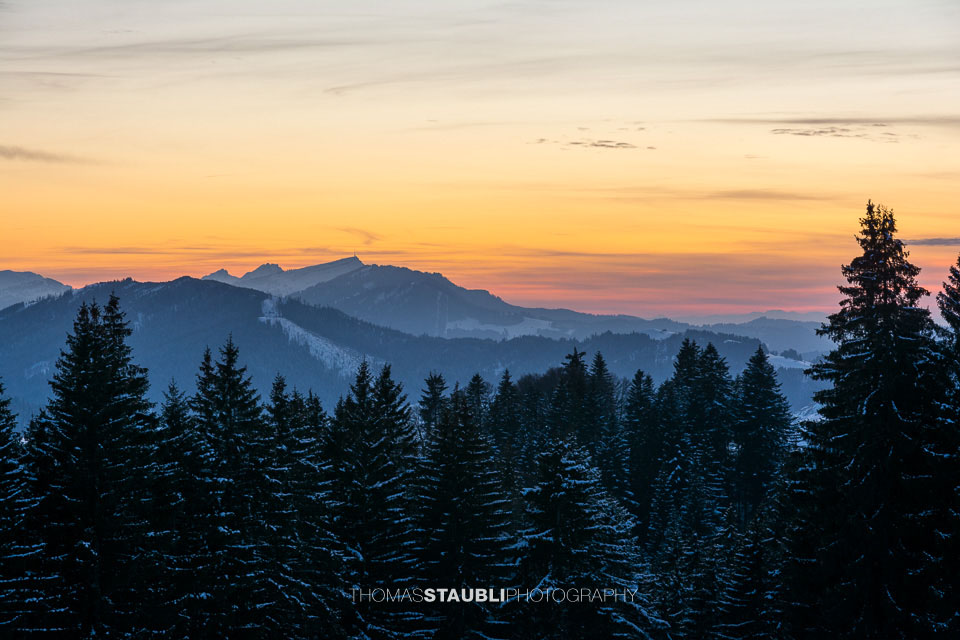 Abendstimmung auf der Gueteregg