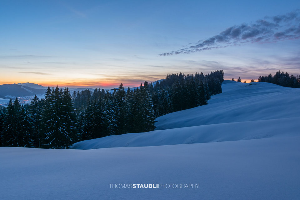 Abendrot auf der Gueteregg