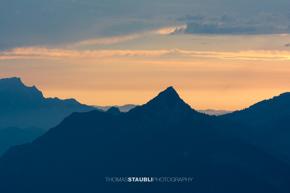 die Hohflue im Abendlicht