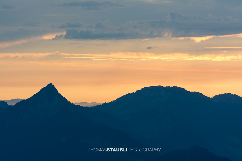 die Hohflue im Abendlicht
