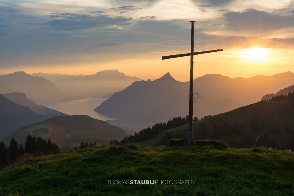 Sonnenuntergang über der Rigi