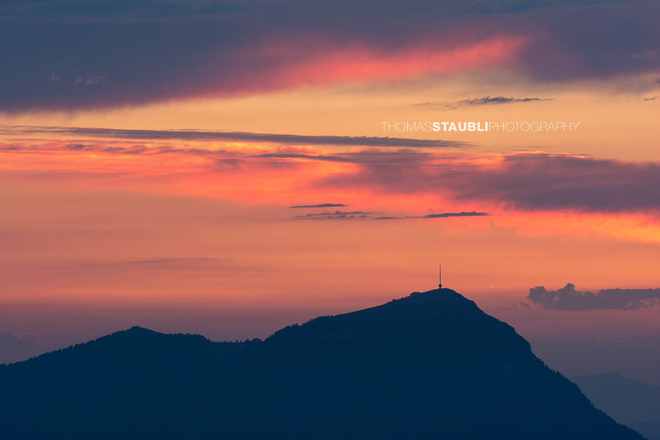 Abendrot über der Rigi