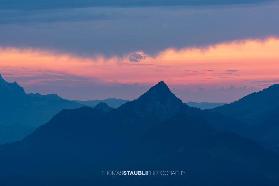 Abendrot über der Hohflue