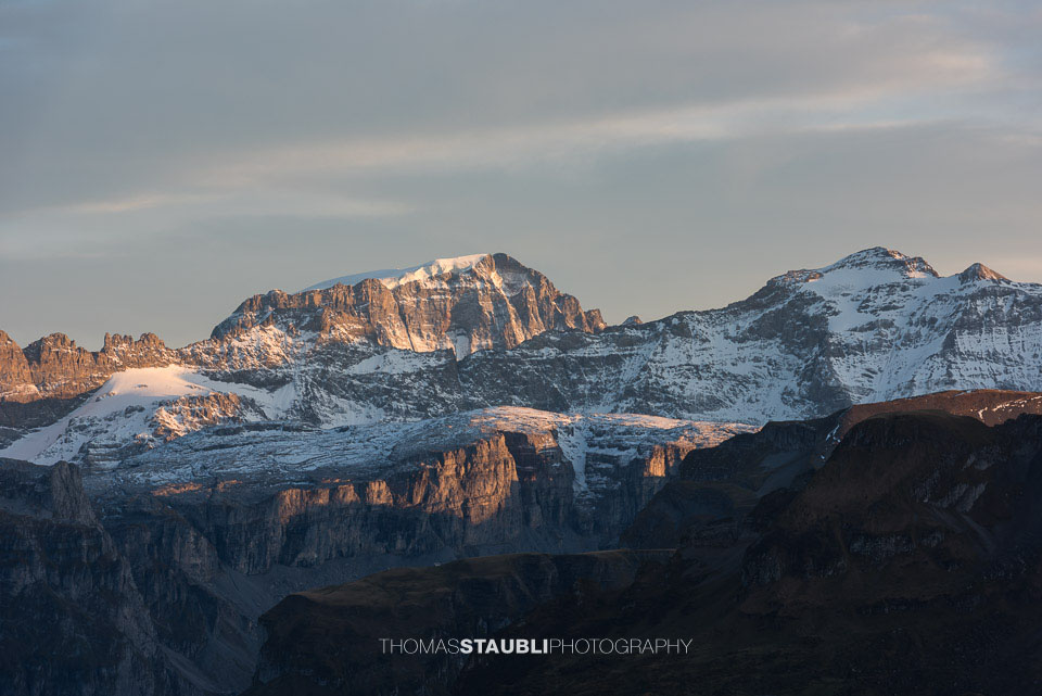 Abendstimmung über den Urner Alpen