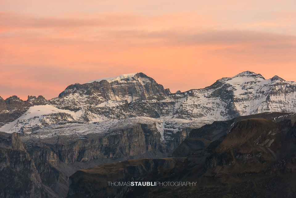 Abendrot über den Urner Alpen
