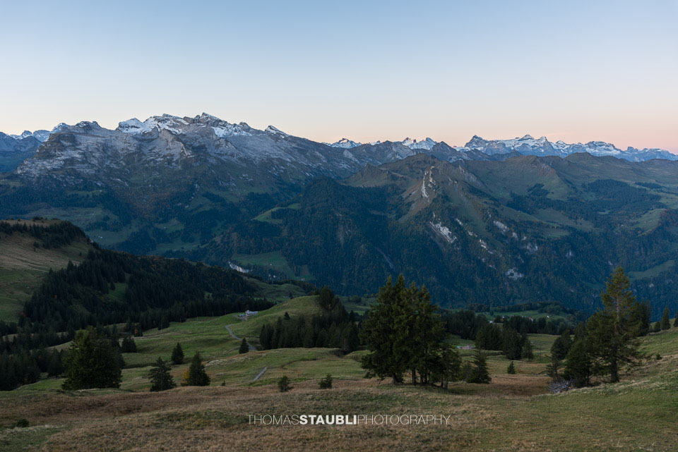 Blick vom Spirstock Richtung Urner Alpen