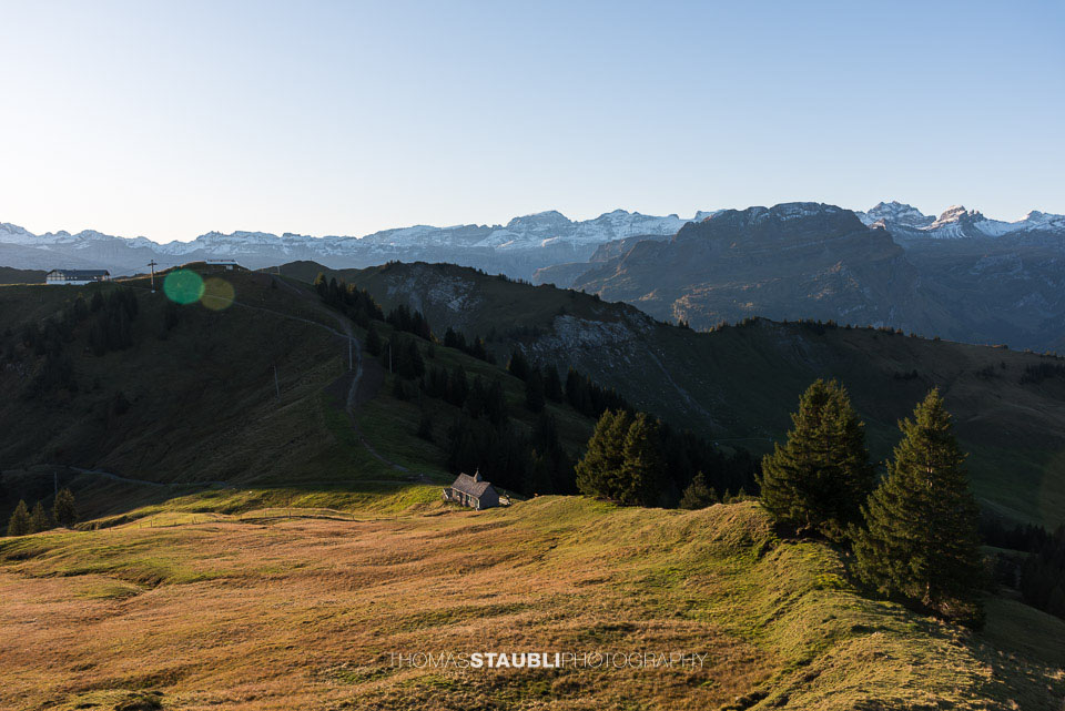 Sonnenaufgang über dem Hoch-Ybrig