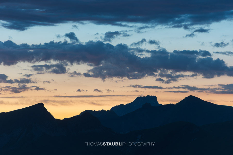 Morgendämmerung über dem Hoch-Ybrig