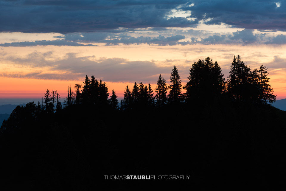 Morgendämmerung über dem Hoch-Ybrig