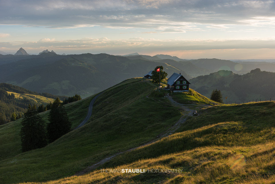 Alp Wildegg im Abendlicht