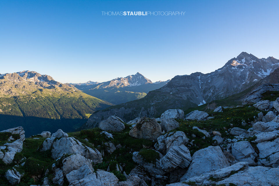 der Pizzo Tambo in der Abendsonne