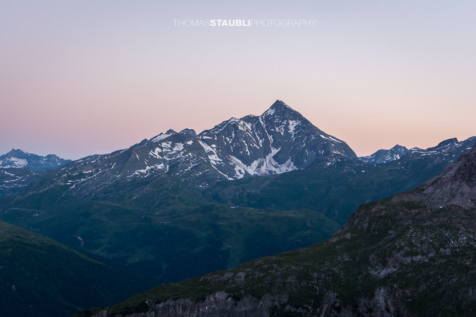 Abendrot über dem dem Piz Tambo