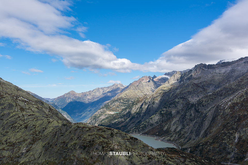 Blick vom Grimselpass Richtung Haslital