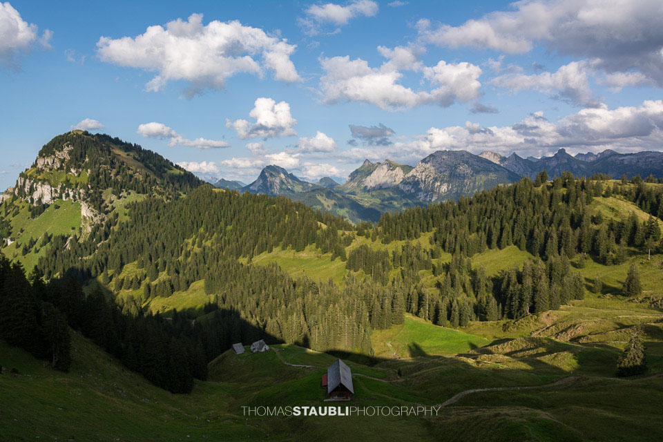 Blick von der Alp Wildegg Richtung Chöpfenberg