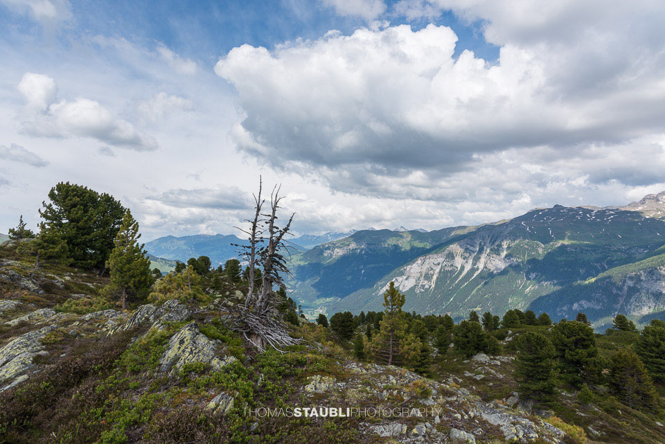 Wolkenhimmel über dem Val Schon