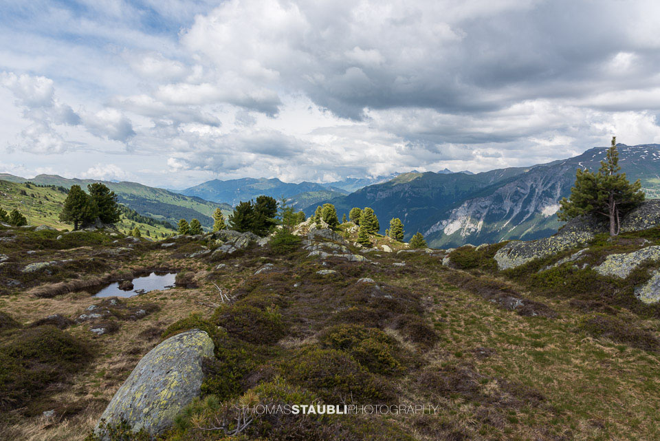 Wolkenhimmel über dem Val Schon