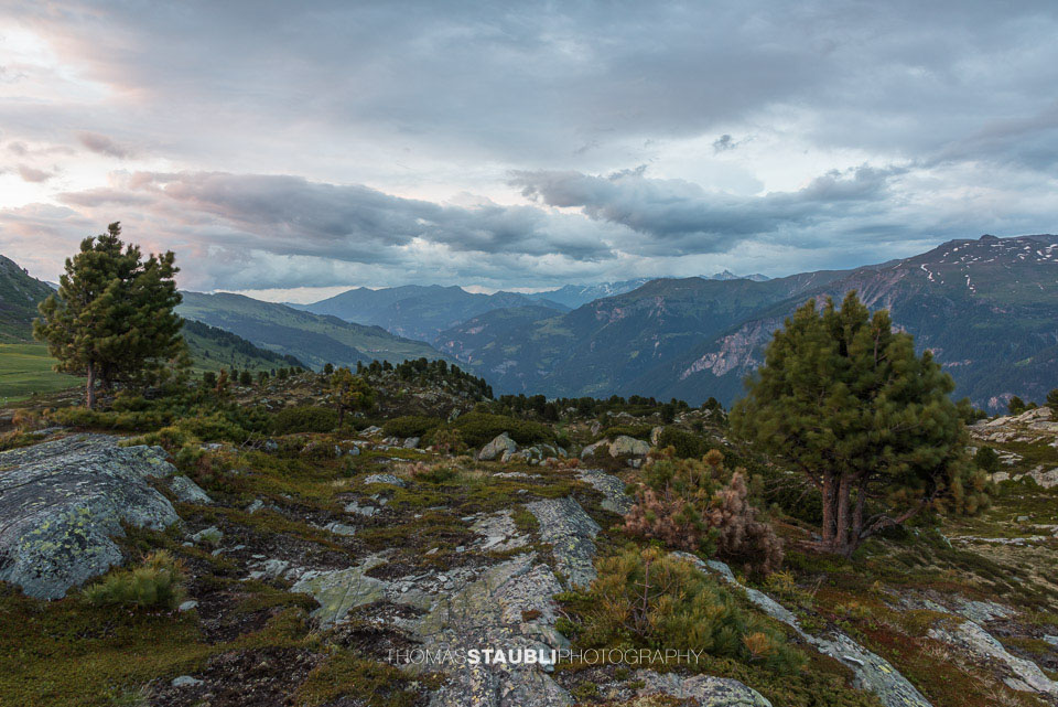 Regenwolken über dem Val Schons