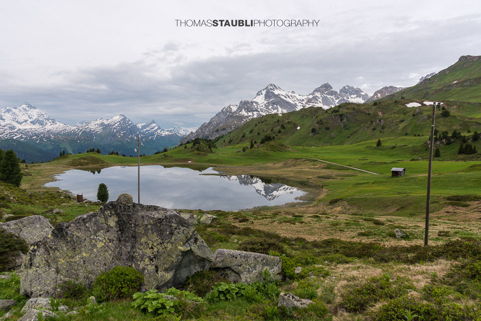 bewökter Himmel über dem Lai da Vons