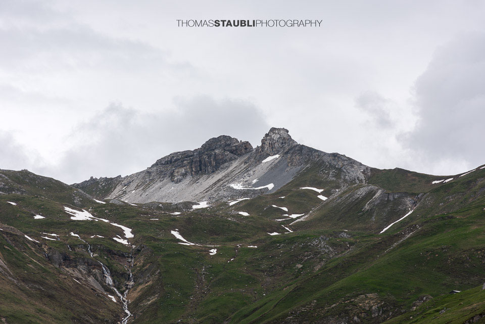 Blick hinauf zum Piz Calandari