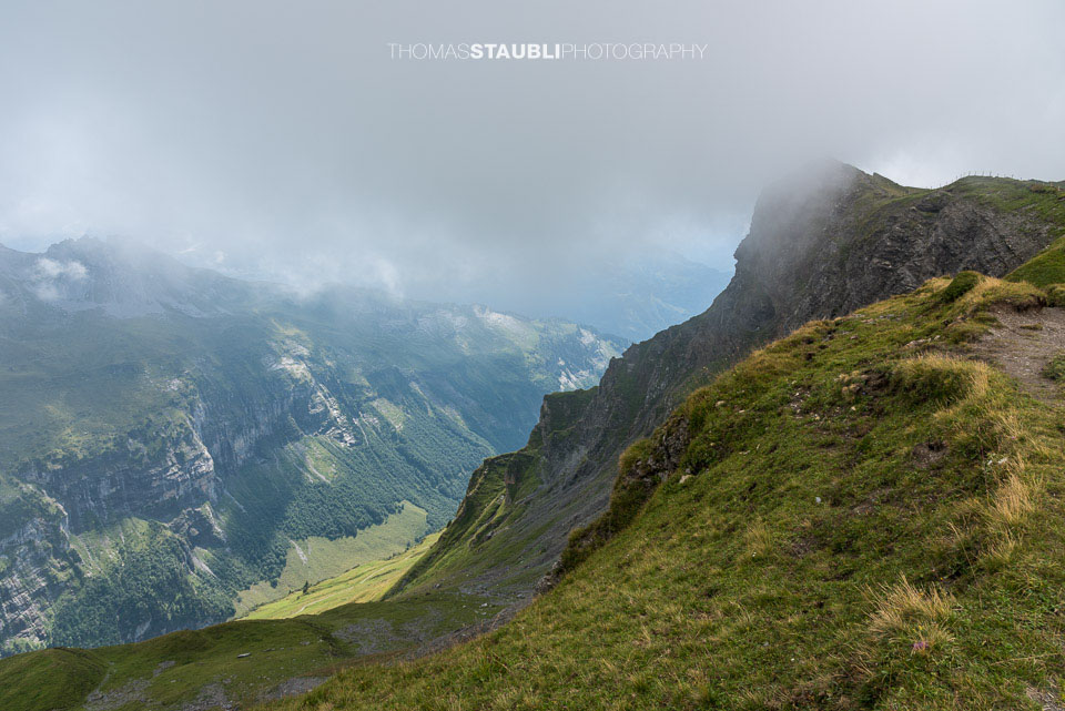 Wolken über dem Blick ins Gäntel