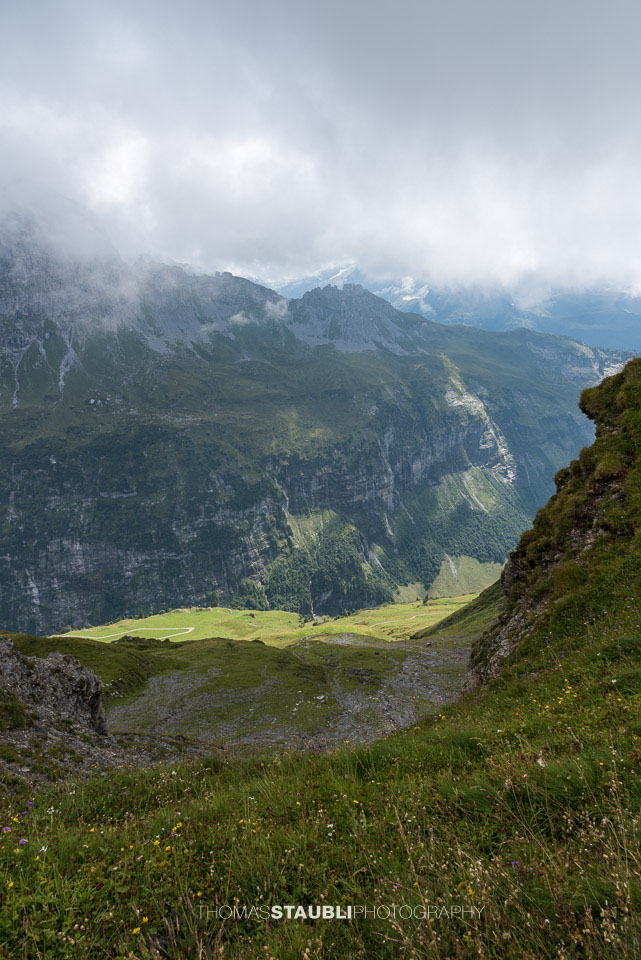 Wolken über dem Blick ins Gäntel