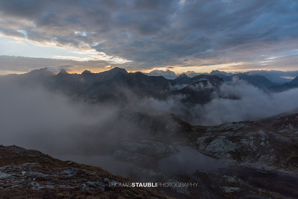 Morgenstimmung über der Alp da Sett