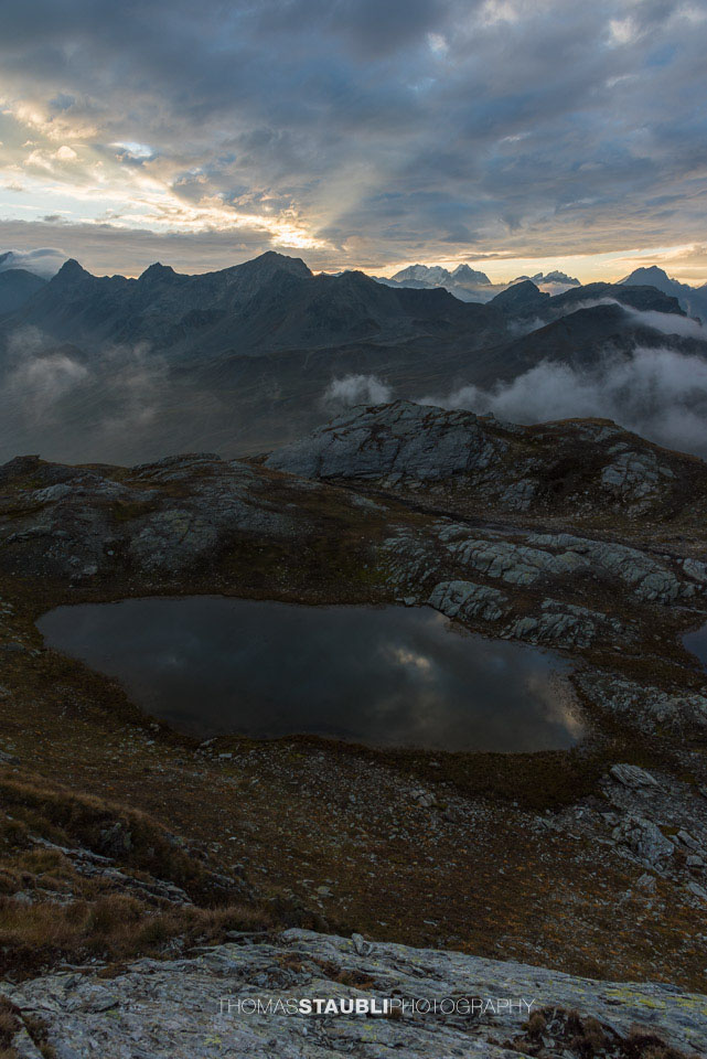 Morgenstimmung über der Alp da Sett