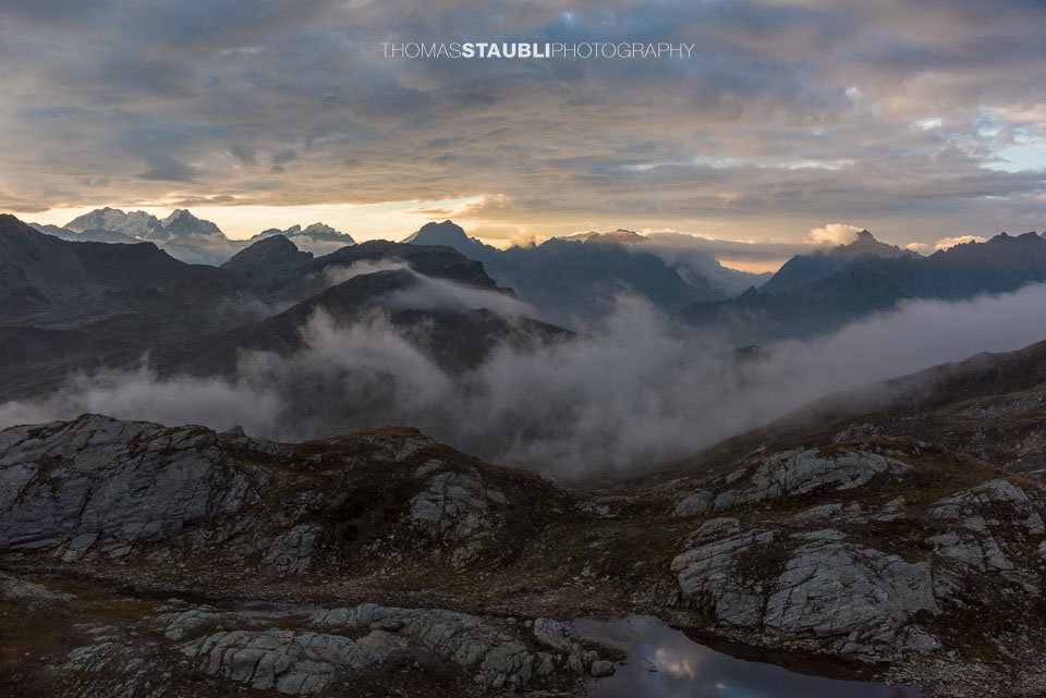 Morgenstimmung über der Alp da Sett