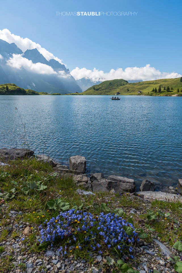 Sonne und Wolken am Trübsee