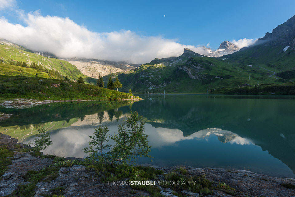 die letzten Sonnenstrahlen am Trübsee